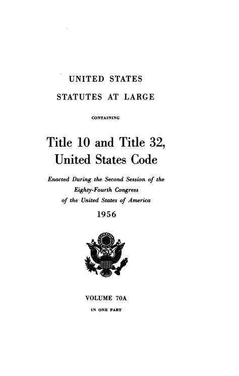 United States Statutes At Large Volume 70a 1956 Unt Digital Library