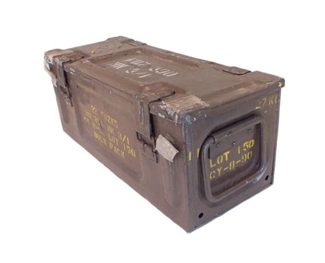 Army Ammo Metal Ammunition Tin Surplus Storage Box Tool Various Sizes EBay