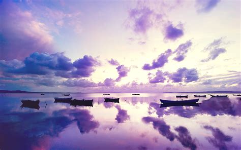 Purple Sunset in Ocean Wallpapers | HD Wallpapers | ID #12799