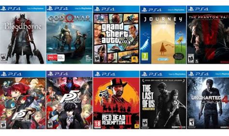 Playstation 4 The Top 5 Games On The Ps4