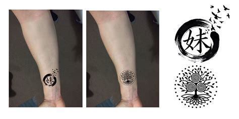 Maybe you would like to learn more about one of these? Family Tree Sister Japanese Wrist Tattoo Design. | Geometric tattoo, Tattoos, Tattoo designs