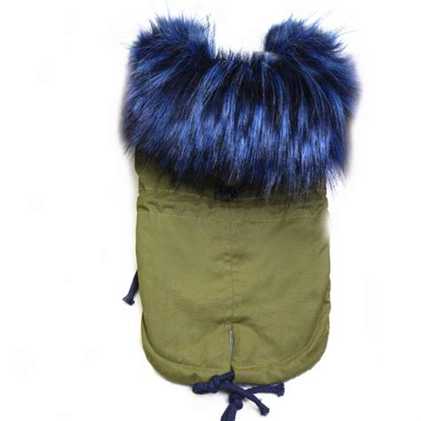 2020 Glorious Kek Winter Dog Clothes Luxury Faux Fur Collar Dog Coat