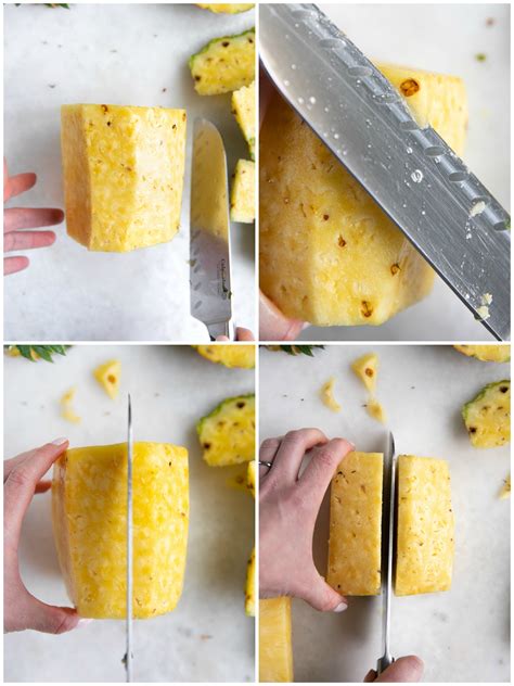 How To Cut A Pineapple Quick And Easy The Forked Spoon