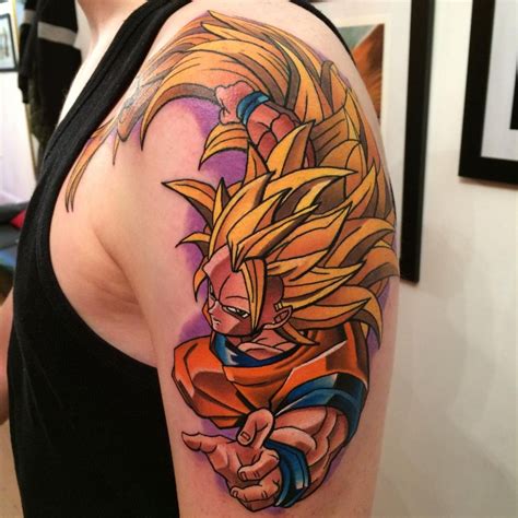 Dragonball Z Super Saiyan Goku Tattoo Dragon Ball Tattoo Geek Tattoo