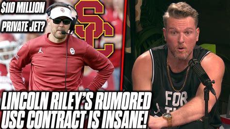 Lincoln Rileys Rumored Usc Contract Details Are Insane Pat Mcafee