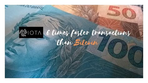 How do bitcoin transactions work? IOTA 6 times faster transactions than Bitcoin - YouTube