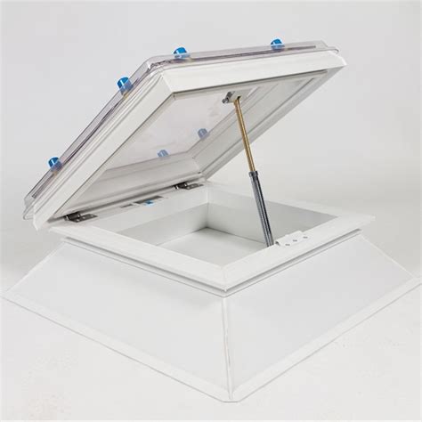 Coxdome Trade Range Dome Rooflight Manual Hinged Vent Rooflights