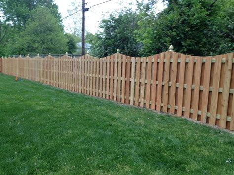 K And M Fence 6 Tall Cedar Concave Shadow Box Fence Using