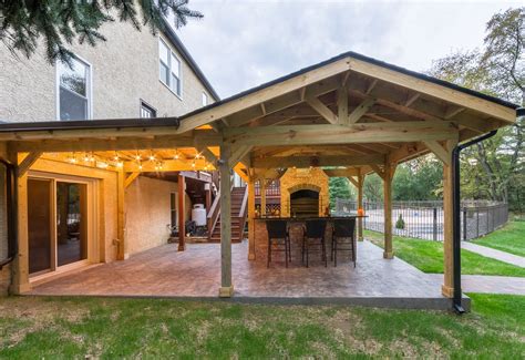 Beautiful Backyard Pavilion Designed And Constructed By Our Outdoor