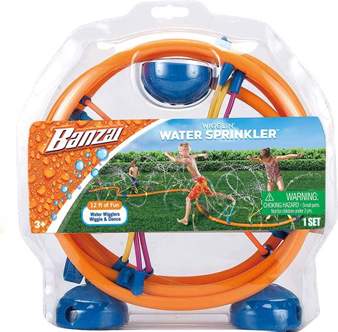 Banzai Wigglin Water Sprinkler For Ages 3 Great For Hot Summer Days