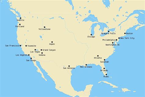 25 Best Places To Visit In The Usa Map Touropia