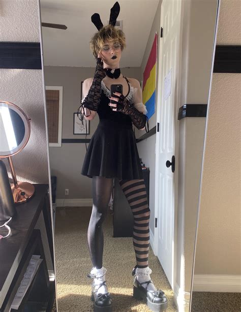 Happy Easter From The Goth Bunny 🐰🖤 Rcrossdressing