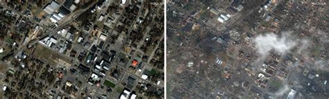 Photos Before And After Satellite Images Reveal Extent Of Tornadoes Damage The Picture Show