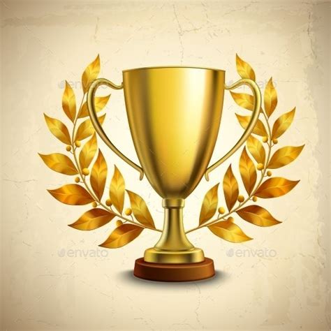 Golden Trophy Emblem Free Clip Art Trophy Gold Cup