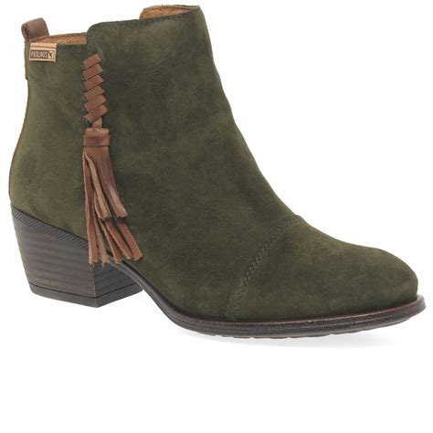 Pikolinos Baqueira Suede Womens Ankle Boots Women From Charles