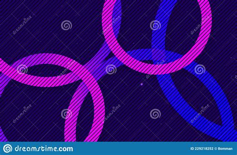 Modern Beautiful Multicolored Abstract Ring Stock Illustration