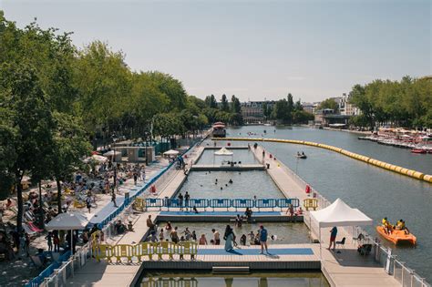 A Temporary Swimming Pool On A Canal In Paris The First Swimming Pools