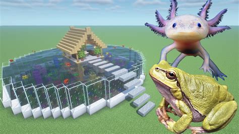 How To Make An Axolotl And Frog Farm In Minecraft Pe Youtube