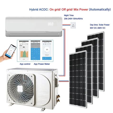 Saving Power 90 Acdc Hybrid Solar Air Conditioner 36000btu Home