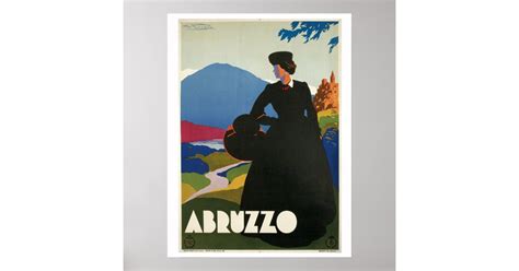 Vintage 1930 Abruzzo Italian Travel Ad Poster Zazzle