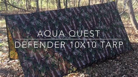 Aqua Quest Defender 10x10 Tarp Kit Impressions Overview And Set Up Youtube