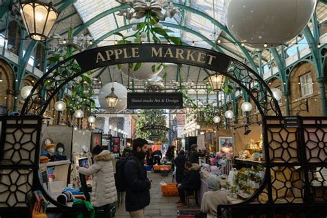 Apple Market A Craft Market At Covent Garden London Uk Editorial