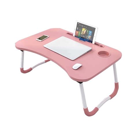 Mesa Para Laptop Plegable Portátil Soporte Multifunción Cama Rosado