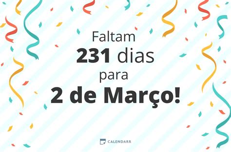 Quantos Dias Faltam Para Março