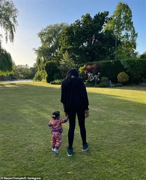 Naomi Campbell 52 Shares Rare Snaps As Her Baby Daughter Walks For