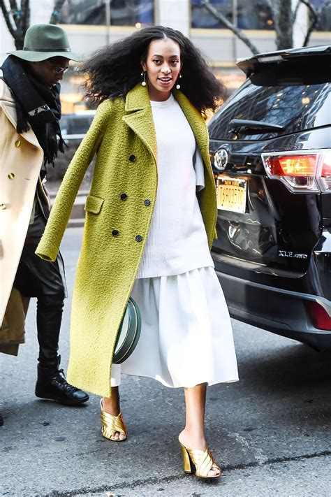 Pictures Of Solange Knowles Wearing Brightly Colored Outfits At New