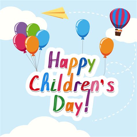 Happy Childrens Day Template 588897 Vector Art At Vecteezy