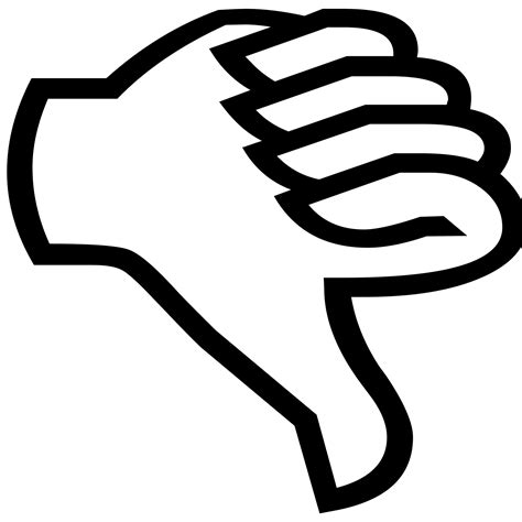 Thumb Down Silhouette Free Stock Photo - Public Domain Pictures