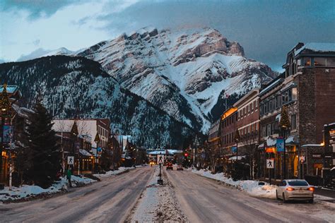 Banff Alberta Canada January 2020 Routdoors