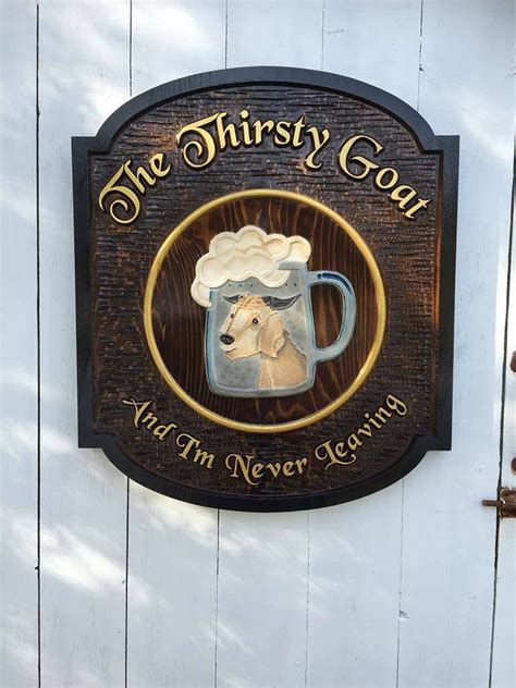 Custom Carved Bar Or Pub Sign Personalized Made To Order Bp52