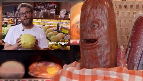 Sausage Party Star Seth Rogen Reprises His Role As Frank The Sausage Other Talking Food To