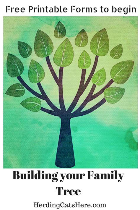 Free Family Tree Forms | Family tree forms, Ancestry family tree, Free family tree