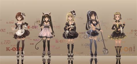 Blondes Tattoos Tails Dress K On Cats Maids Blue Eyes Animals
