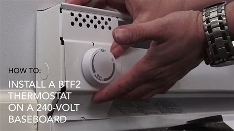 How to install: BTF2 thermostat on 240V baseboard | Cadet Heat - YouTube