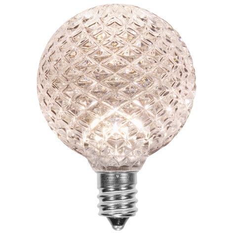 G50 Cool White Opticore Led Globe Light Bulbs E12 Base