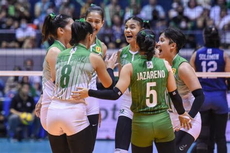 La Salle Moves On Cusp Of Uaap Womens Volleyball Title Overcomes Nu