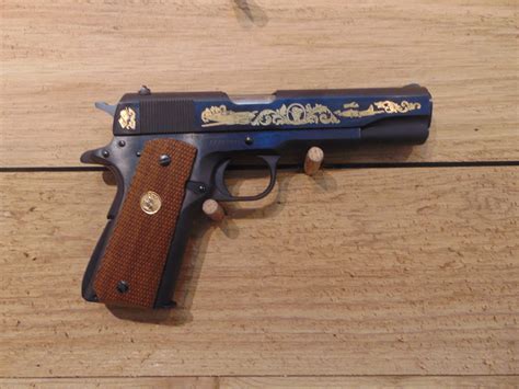 Colt 1911 Government Mk Iv Series 70 Confederate Air Force Gold 45acp