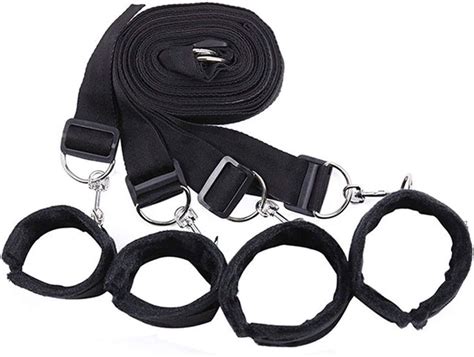 Bdsm Bondage Rope Bed Restraints Tools Handcuffs Ankle Cuffs Erotic Sex Toys For