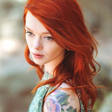 Julie Kennedy Instagram Hair Tattoo Girl Red Hair Tattoos Beautiful Red Hair