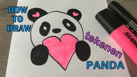 🐼 😍 Tekenen Voor Beginners Hoe Teken Je Een Schattige Panda