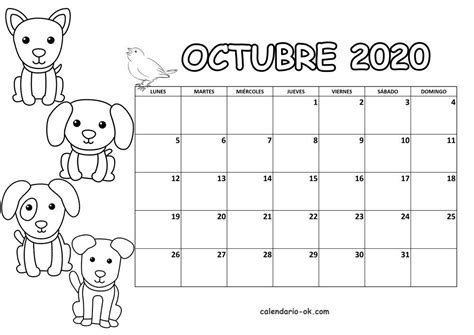 10 Dibujos Del Mes De Octubre Para Imprimir