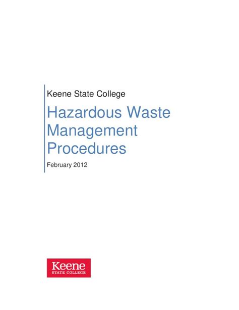 Pdf Hazardous Waste Management Procedures Dokumen Tips