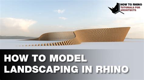 How To Model Landscaping In Rhino Youtube