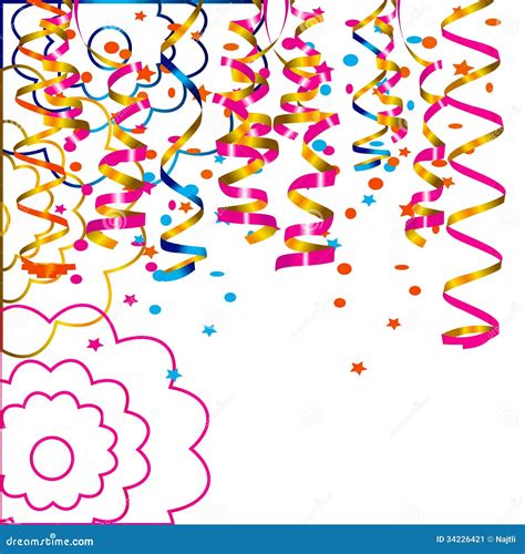 Celebratory Background With Confetti Stock Vector Illustration Of