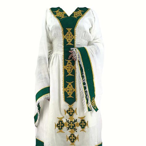 Buy Ethiopian Eritrean Hand Made Dress Traditional Womens Clothing 100 Cotton Embroidered