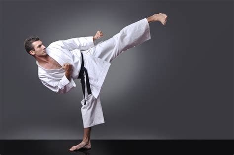 Karate Side Kick Stock Photo Free Download